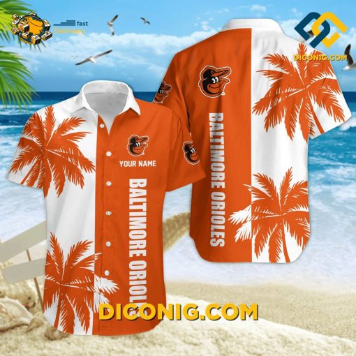 MLB Baltimore Orioles Hawaiian Shirt Custom Tropical Vibe