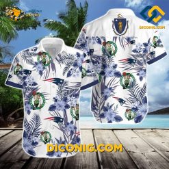 NBA Boston Celtics Hawaiian Shirt Custom Blue Tropical Patriots