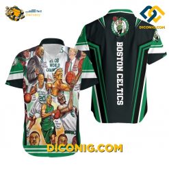 NBA Boston Celtics Hawaiian Shirt Custom Champions Caricature