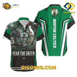 NBA Boston Celtics Hawaiian Shirt Custom Fear The Green
