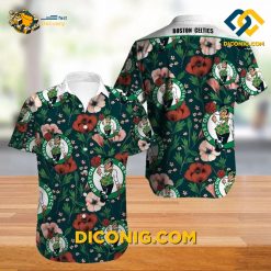 NBA Boston Celtics Hawaiian Shirt Custom Floral Garden