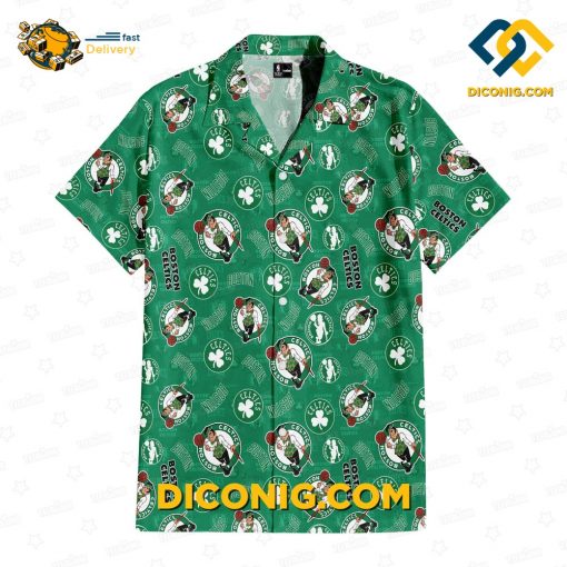 NBA Boston Celtics Hawaiian Shirt Custom Green Glory