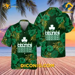 NBA Boston Celtics Hawaiian Shirt Custom Green Paradise