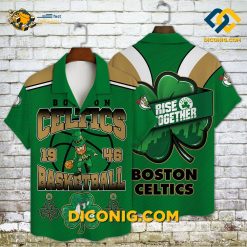 NBA Boston Celtics Hawaiian Shirt Custom Happy Saint Patrick’s Day
