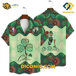 NBA Boston Celtics Hawaiian Shirt Custom Happy Saint Patrick’s Day AOP