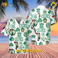 NBA Boston Celtics Hawaiian Shirt Custom Heritage Logo