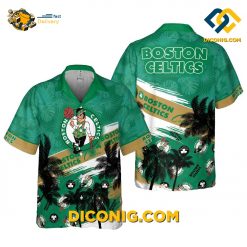 NBA Boston Celtics Hawaiian Shirt Custom Hibiscus Flower And Summer Pattern