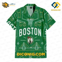 NBA Boston Celtics Hawaiian Shirt Custom Illustration