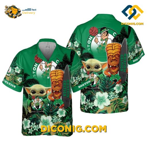 NBA Boston Celtics Hawaiian Shirt Custom Island Spirit