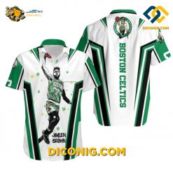 NBA Boston Celtics Hawaiian Shirt Custom Jaylen Brown 7 Art