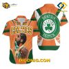 NBA Boston Celtics Hawaiian Shirt Kyrie Irving Orange