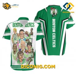 NBA Boston Celtics Hawaiian Shirt Custom Legends Portrait