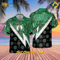 NBA Boston Celtics Hawaiian Shirt Custom Lightning Bolt Beach
