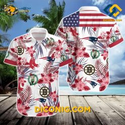 NBA Boston Celtics Hawaiian Shirt Custom Sports Pride Floral