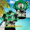 NBA Boston Celtics Hawaiian Shirt Custom Sunset Palm