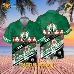 NBA Boston Celtics Hawaiian Shirt Custom Tree Hawaii Pattern Cute