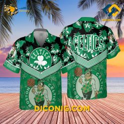 NBA Boston Celtics Hawaiian Shirt Custom Tropical Clover