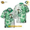 NBA Boston Celtics Hawaiian Shirt Custom Tropical Forest