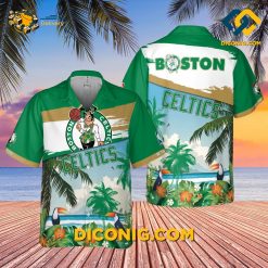 NBA Boston Celtics Hawaiian Shirt Custom Tropical Paradise