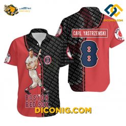MLB Boston Red Sox Hawaiian Shirt Custom Carl Yastrzemski Hall of Fame