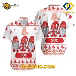 MLB Boston Red Sox Hawaiian Shirt Custom Christmas Gnomes Festive