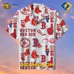 MLB Boston Red Sox Hawaiian Shirt Custom Fan Favorites Collage