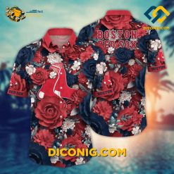 MLB Boston Red Sox Hawaiian Shirt Custom Garden Glory