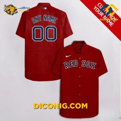 MLB Boston Red Sox Hawaiian Shirt Custom & Number