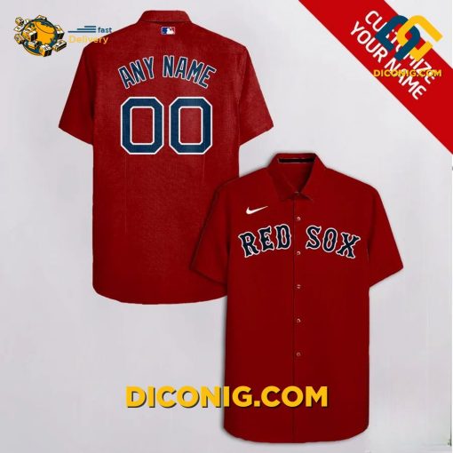 MLB Boston Red Sox Hawaiian Shirt Custom & Number