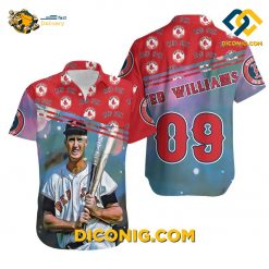 MLB Boston Red Sox Hawaiian Shirt Custom Ted Williams Legacy