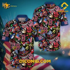 MLB Boston Red Sox Hawaiian Shirt Custom Tiki Island Vibe