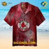 MLB Boston Red Sox Hawaiian Shirt Custom Vintage Map Graphic