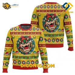 Bowser Mario Bros Christmas Ugly Sweater
