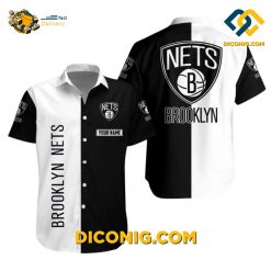 NBA Brooklyn Nets Hawaiian Shirt Custom Classic Contrast