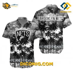 NBA Brooklyn Nets Hawaiian Shirt Custom Tropical Sunset