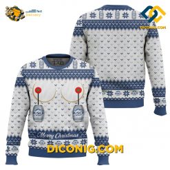 busch light titties ugly christmas sweater