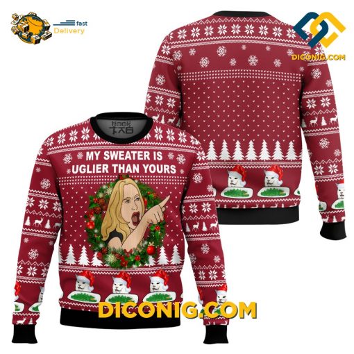 Cat Woman Meme Christmas Ugly Sweater