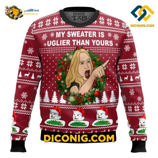 Cat Woman Meme Christmas Ugly Sweater