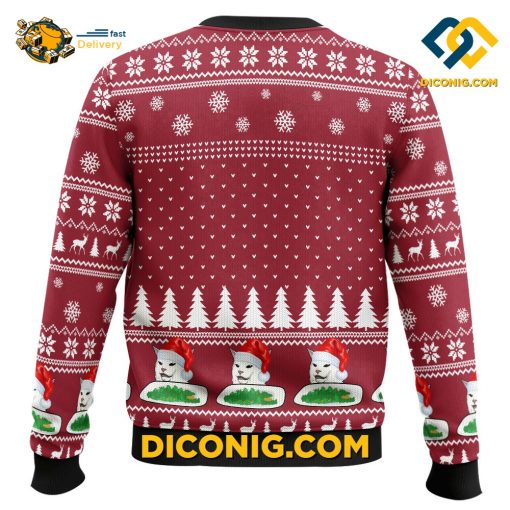 Cat Woman Meme Christmas Ugly Sweater