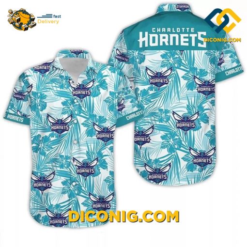 NBA Charlotte Hornets Hawaiian Shirt Custom Floral Paradise
