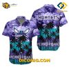 NBA Charlotte Hornets Hawaiian Shirt Custom Sunset Palms