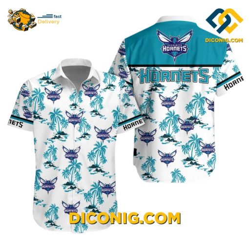 NBA Charlotte Hornets Hawaiian Shirt Custom Tropical Escape