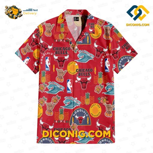 NBA Chicago Bulls Hawaiian Shirt Custom Aloha Breeze