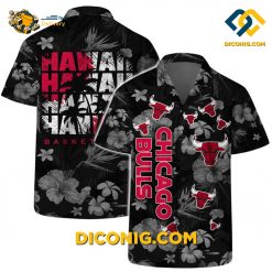 NBA Chicago Bulls Hawaiian Shirt Custom Floral Tropical Vibes