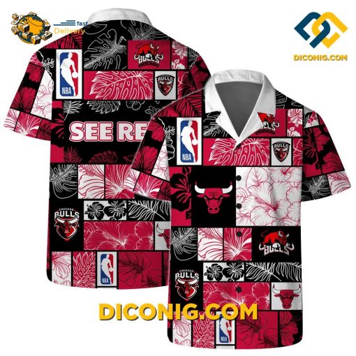 NBA Chicago Bulls Hawaiian Shirt Custom Fusion