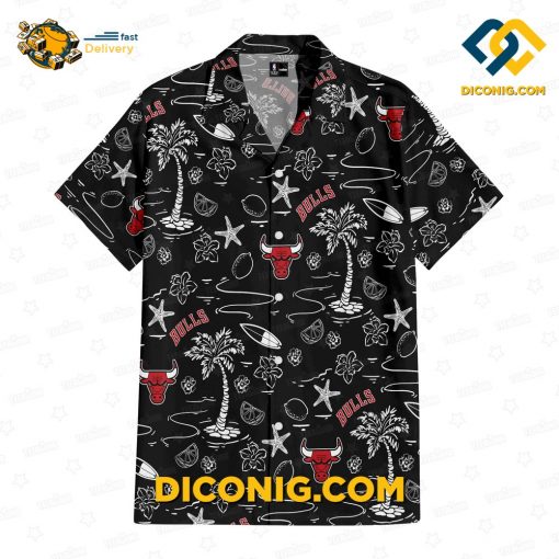 NBA Chicago Bulls Hawaiian Shirt Custom Hoops Legend Team