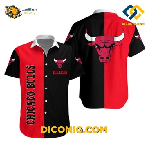 NBA Chicago Bulls Hawaiian Shirt Custom Iconic Bull
