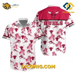NBA Chicago Bulls Hawaiian Shirt Custom Palm Beach Escape
