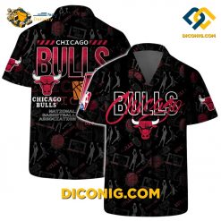 NBA Chicago Bulls Hawaiian Shirt Custom Street Basketball