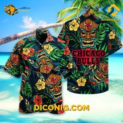 NBA Chicago Bulls Hawaiian Shirt Custom Tiki Vibes